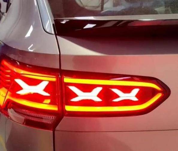 原创探岳x实车亮相尾灯深得奥迪精髓大众要靠它二次吸粉