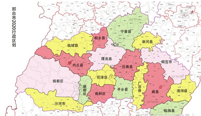 邢台地图 区县图片