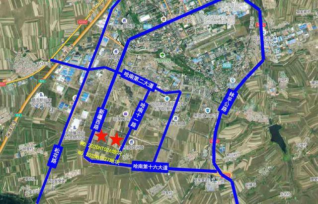 平房区大手笔推地超40万平!包含商业,住宅,道路交通,公园用地_哈南