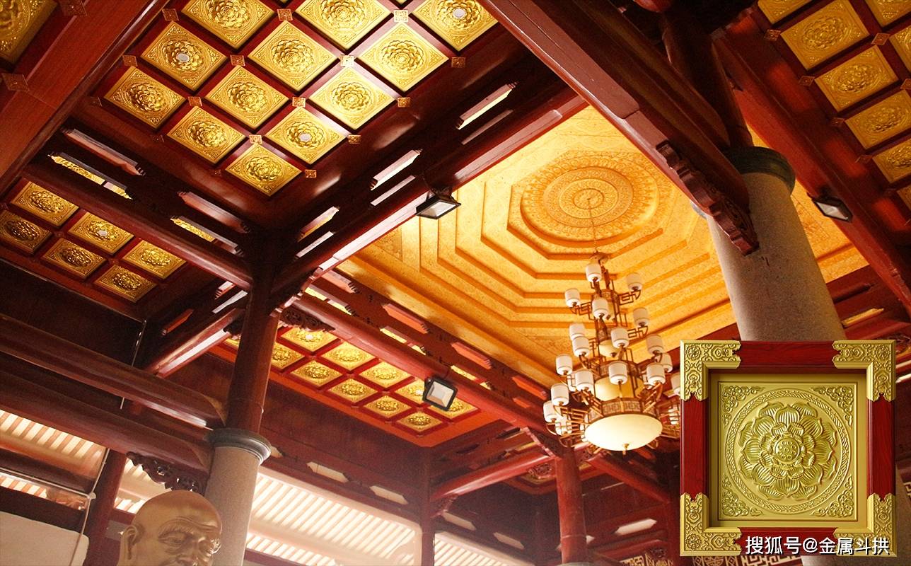 寺庙彩绘吊顶