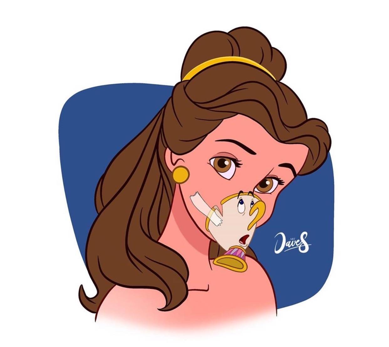 原创迪士尼公主也戴口罩:爱洛最安全,蒂安娜拿青蛙当口罩,真是猛人