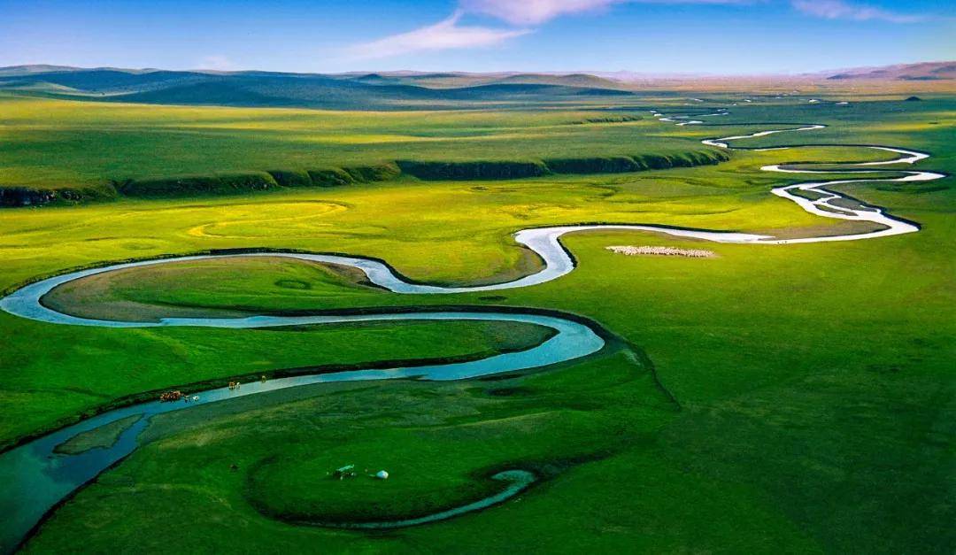 呼伦贝尔草原上那条百转千回的莫日格勒河