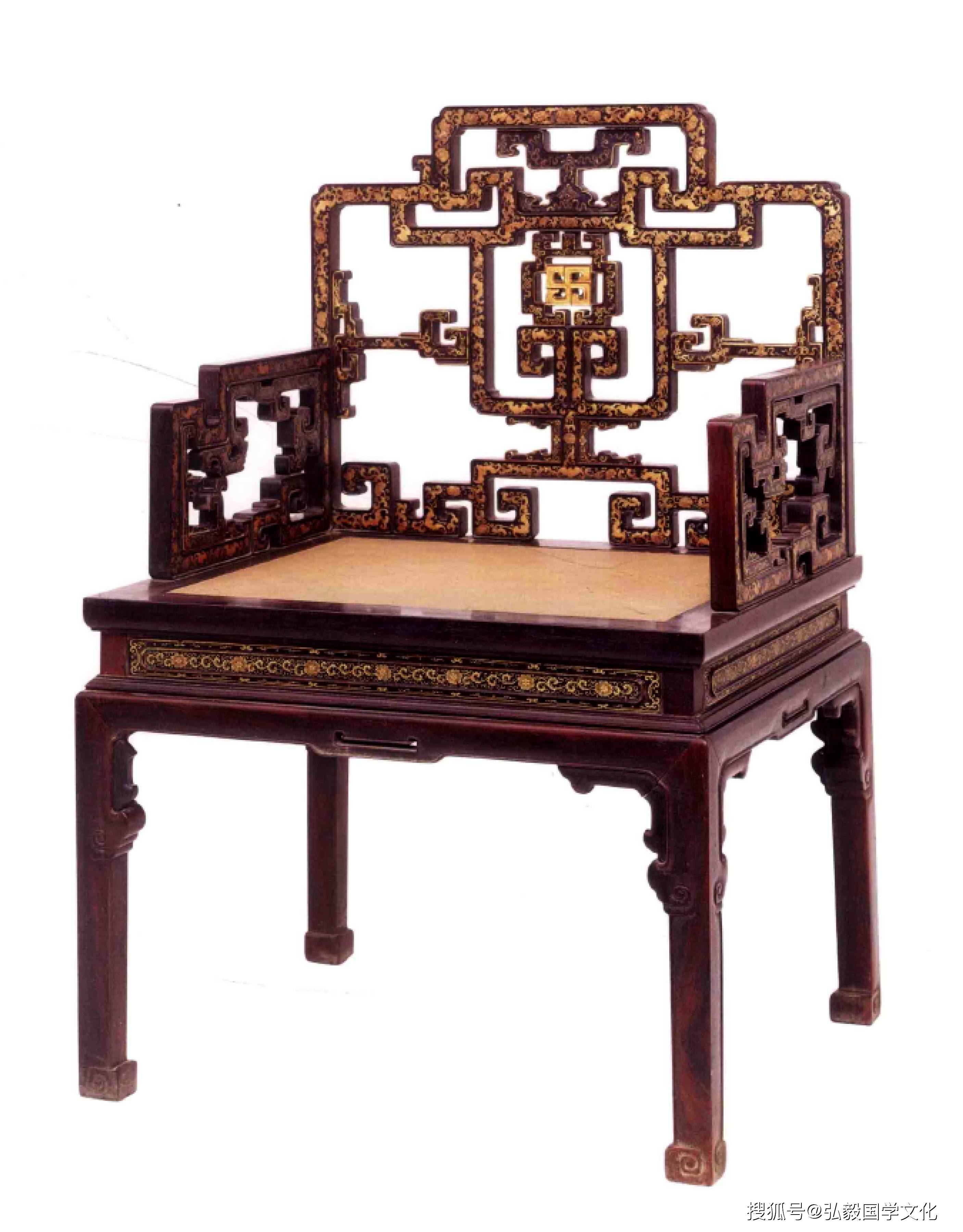 故宫文化藏品之描金漆家具,宫廷用品就是这么奢华