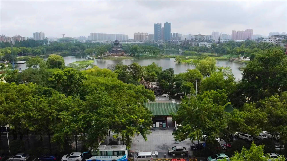 航拍紫陽湖公園-搜狐大視野-搜狐新聞