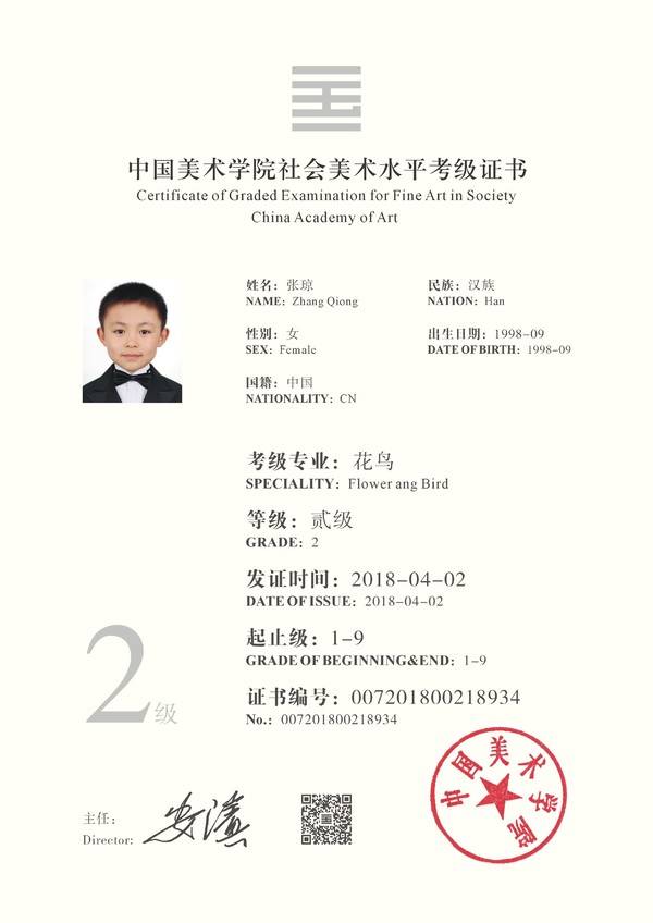 中国美术学院社会美术水平考级中心关于证书辨别真伪声明