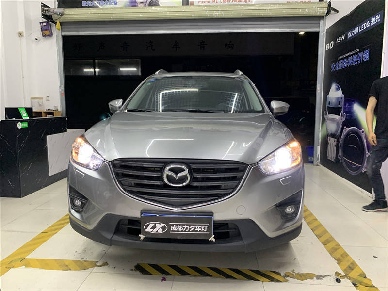 成都马自达cx-5改装激光大灯 cx-5随动氙气灯升级透镜建议