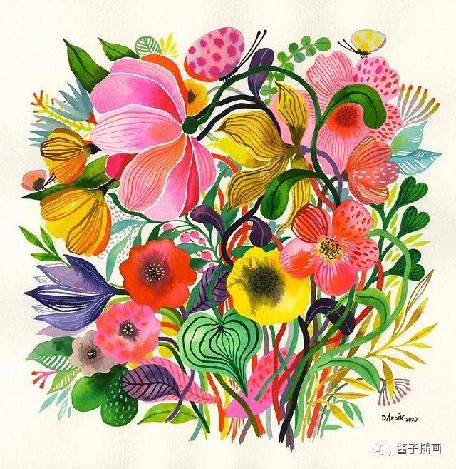 【插画】helen dardik:色彩斑斓的儿童装饰画