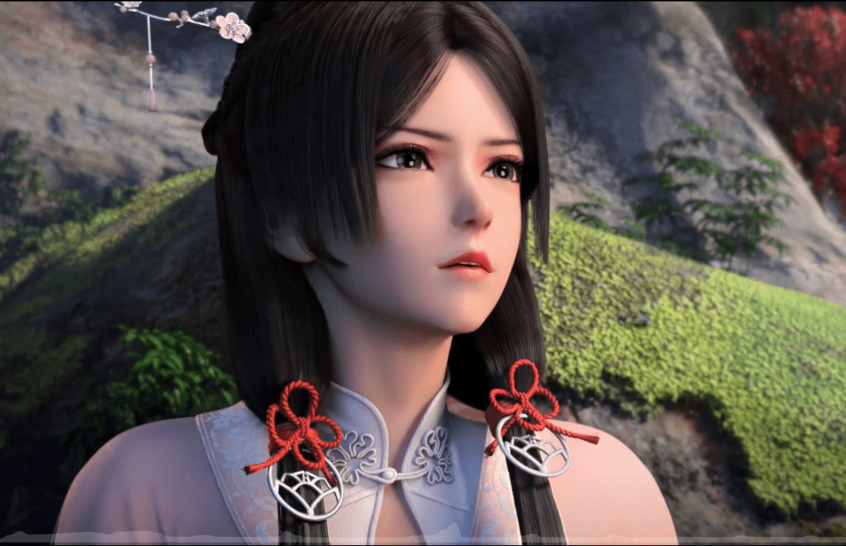 原创元龙女主好看不好看我不知道但是这蓝色双马尾真的不错哎