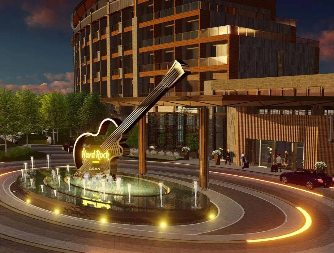 内地第二家大连硬石酒店开业与猫王水果姐共处伴着黑胶唱片入眠