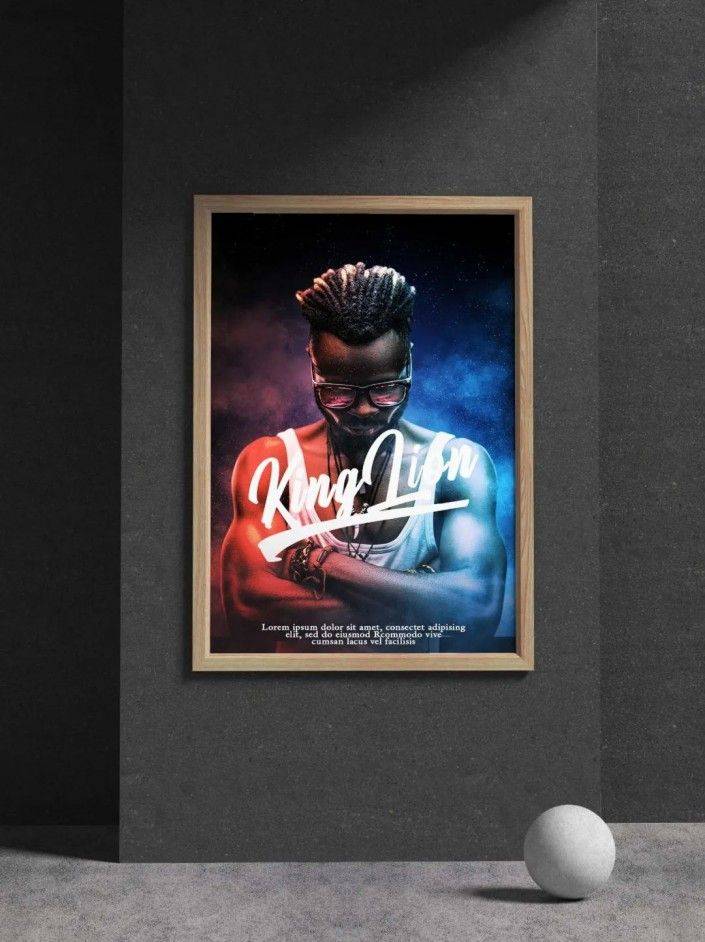 创意海报,在ps中制作超有型的红蓝人物海报