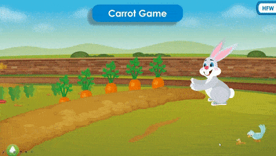 在高频词环节中设计了不少经典游戏,比如射击,拔萝卜,打地鼠等等.