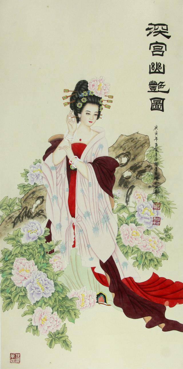 所谓伊人,都在李强笔下的仕女图里