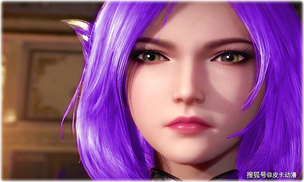 原创斗罗大陆胡列娜三种不同发色紫色妖艳黑色成熟绿色很意外