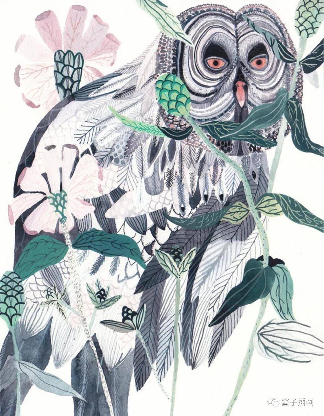 【插画】michelle morin:精美繁复的自然元素图案设计