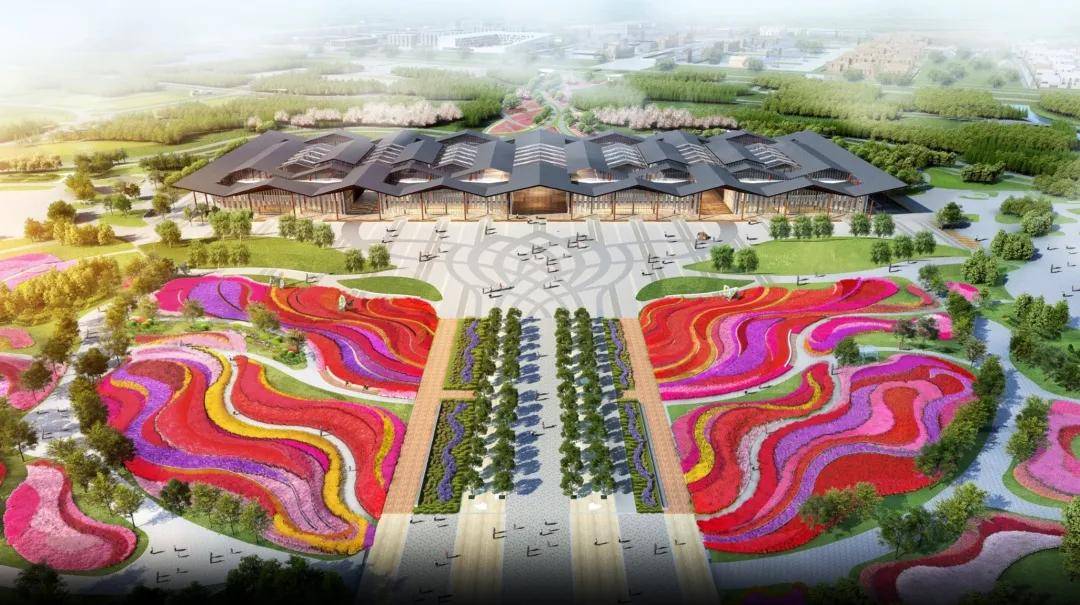 上海建筑设计研究院设计的"第十届中国花卉博览会"主场馆复兴馆最后一