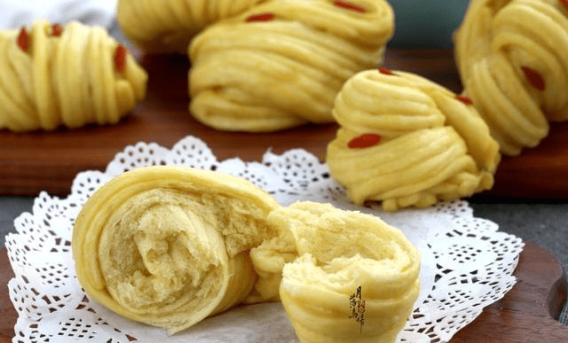 原创面条卷一卷是个大花卷千丝万缕撕着吃太好吃了我能吃4个