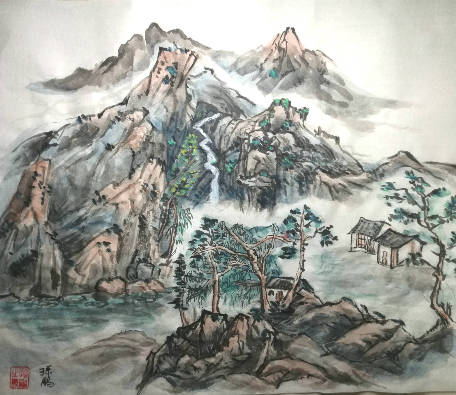 【书画名家】著名画家孙鹏作品赏析