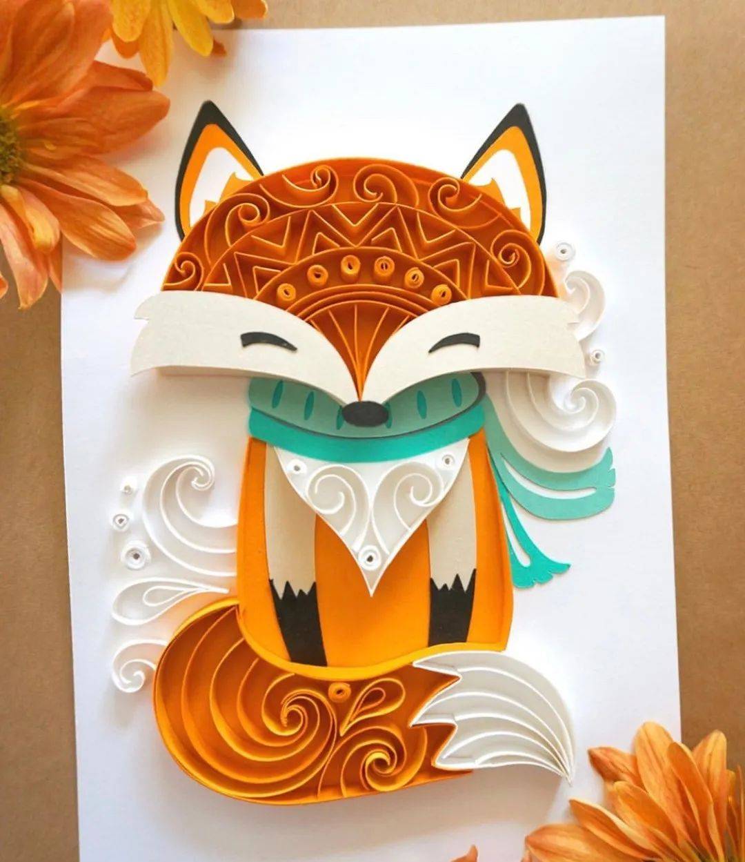 纸艺丨源自英国皇室贵族的手工艺术——衍纸