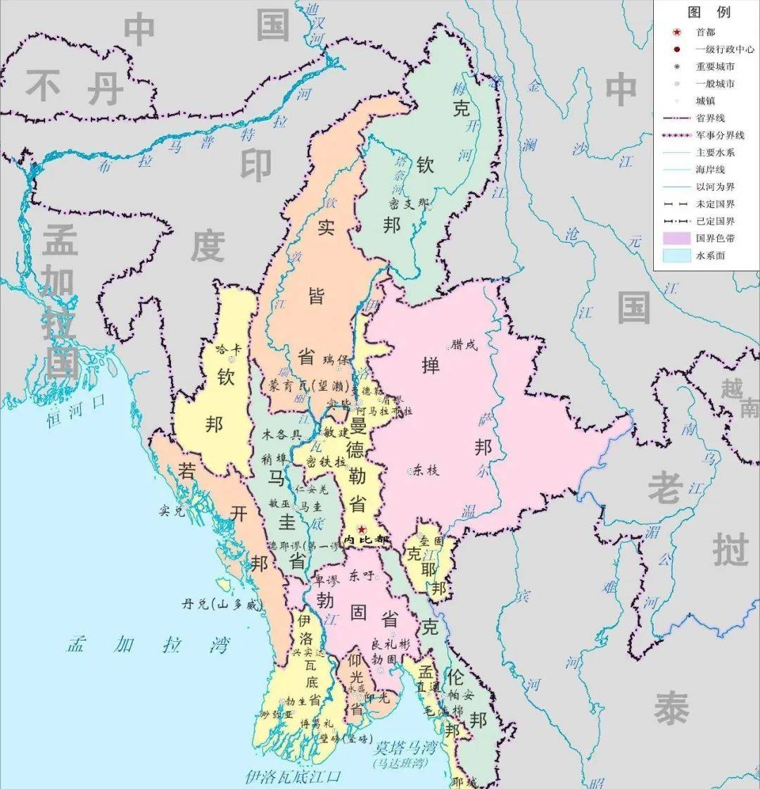 云南瑞丽与缅甸地图图片