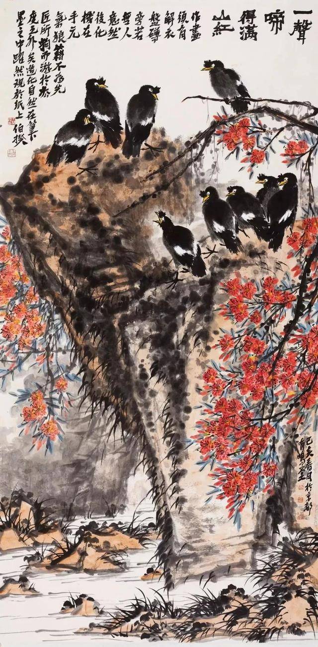 中国人民大学画院王英钢教授花鸟画作品欣赏