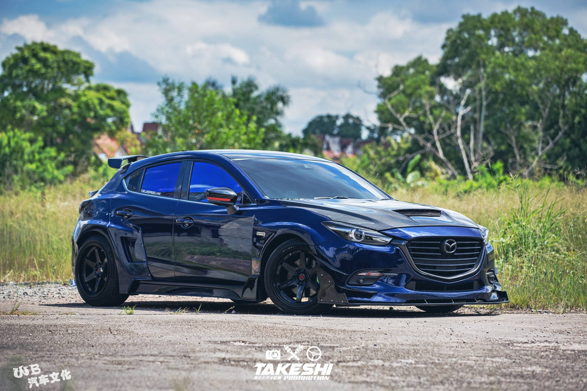 这台 马自达3 hatchback 算爆改吗?