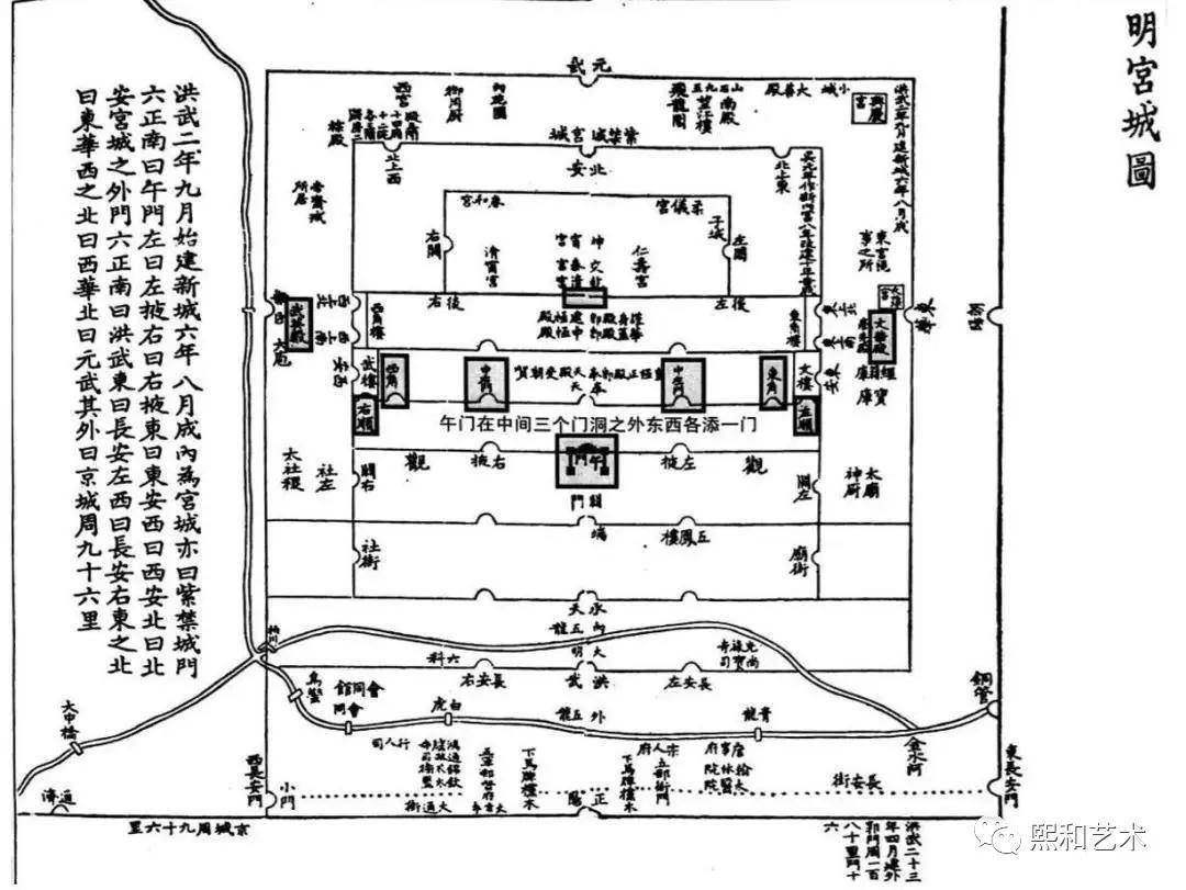 明代南京城布局图片