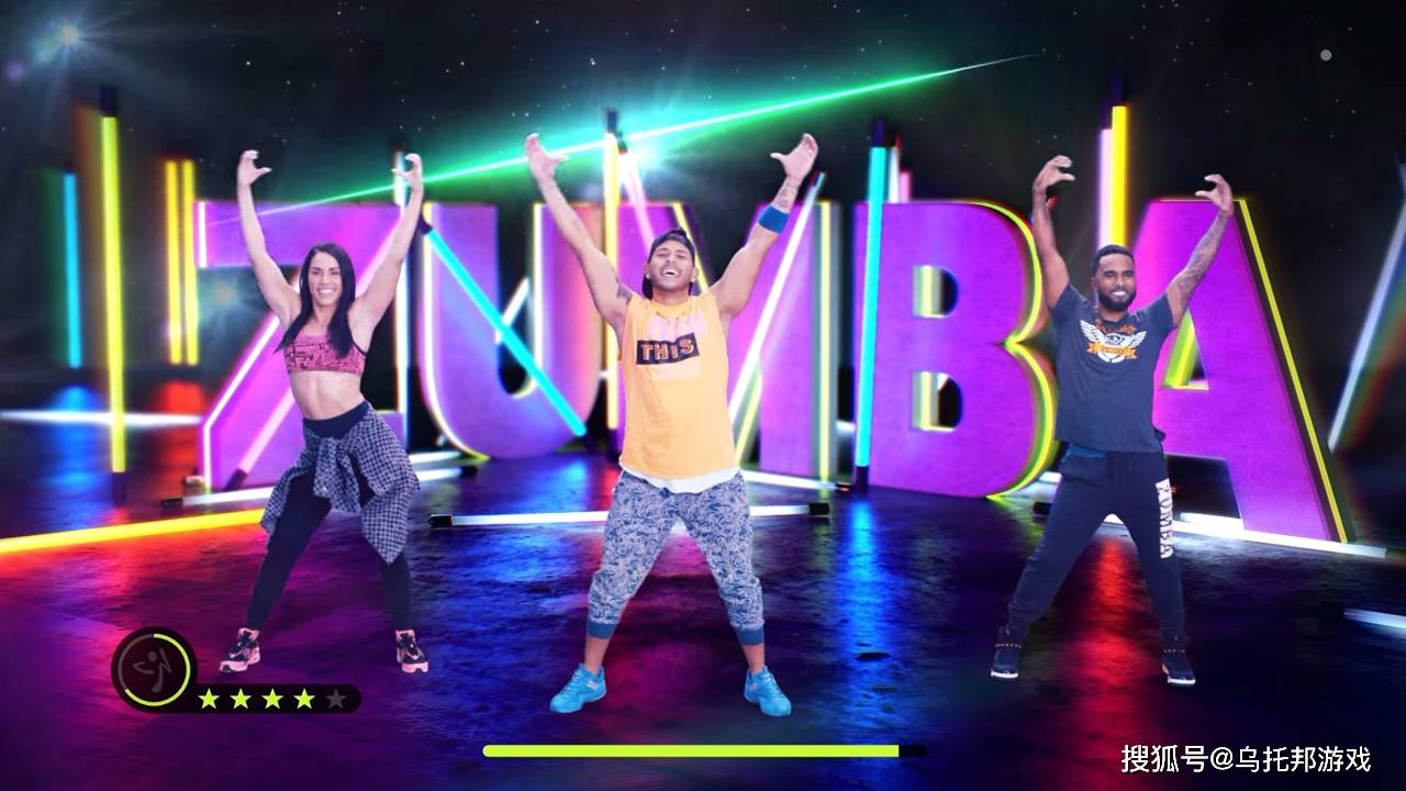 原创和美女教练一起健身,switch健身游戏:《尊巴热舞》