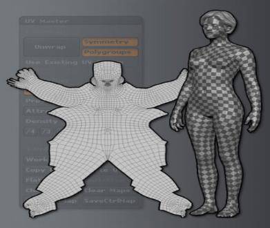 zbrush如何高效制作uv?资深建模师的小技巧都在这了,等你来拿_模型