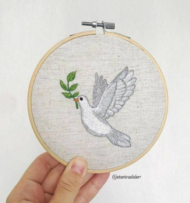 刺绣分享:不光好看,最重要的是刺绣图案很有创意!