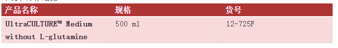 UltraCULTURE|Lonza龙沙无血清培养基使用指南