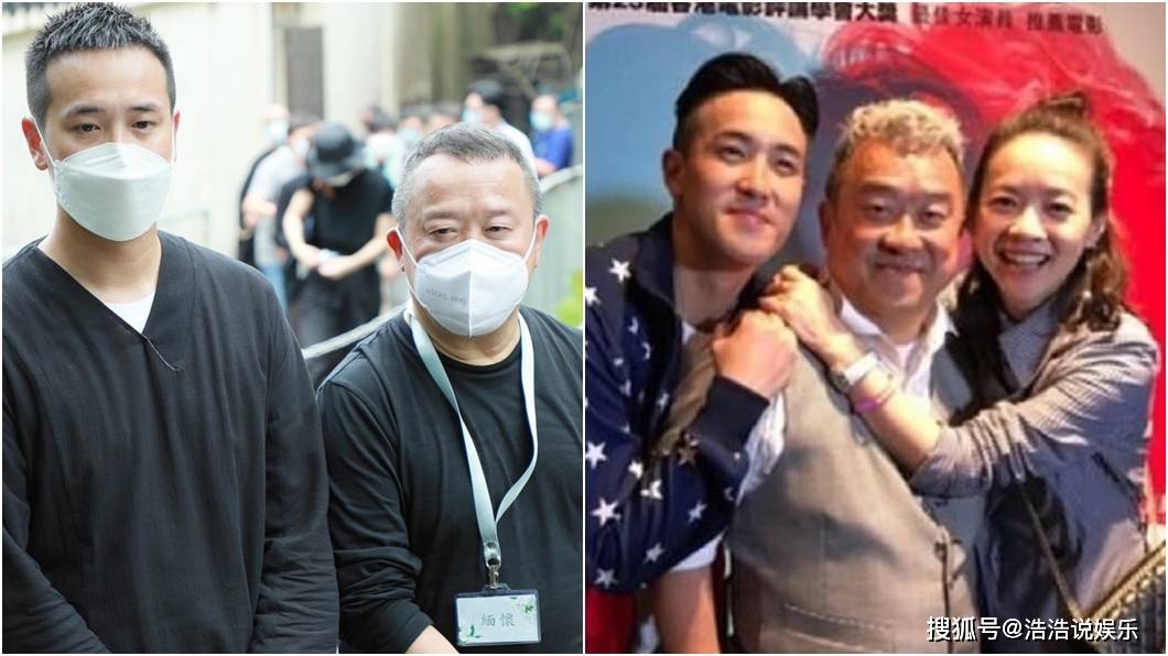 香港资深艺人曾志伟和儿子曾国祥,女儿曾宝仪.