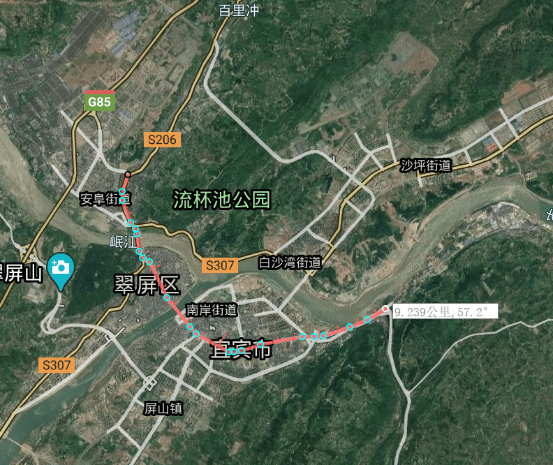 原創59秒帶你一覽宜賓市各地的城區中軸線,你走過這些道路嗎?