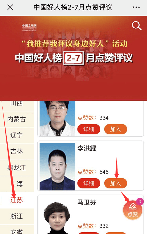 点赞助力,就看你的啦!一起来为李洪耀加油吧!