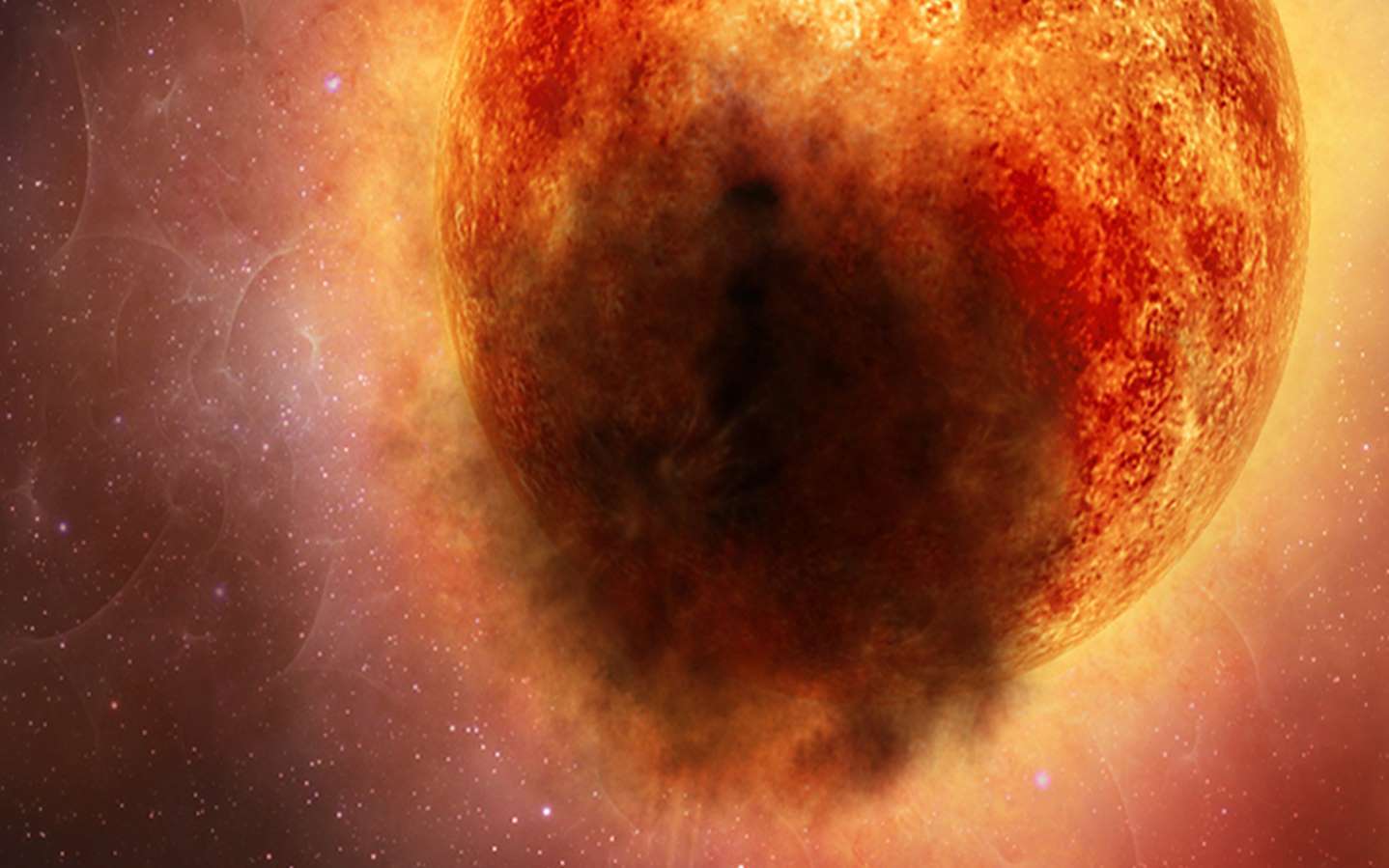 原创由巨型恒星爆发导致的发亮恒星的奇异变暗