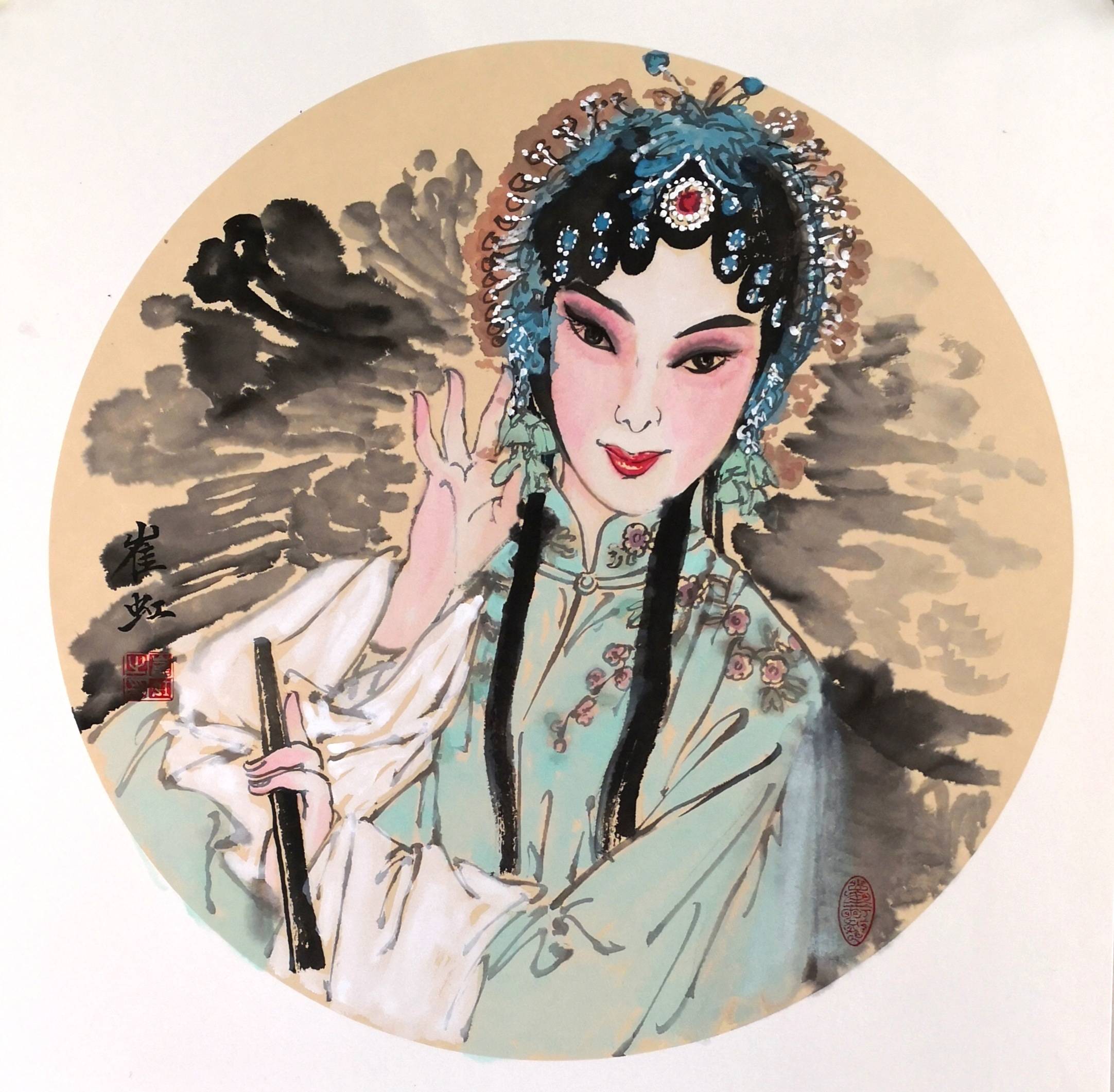 崔虹|清风古韵---当代水墨名家团扇鉴赏交流展_手机搜狐网