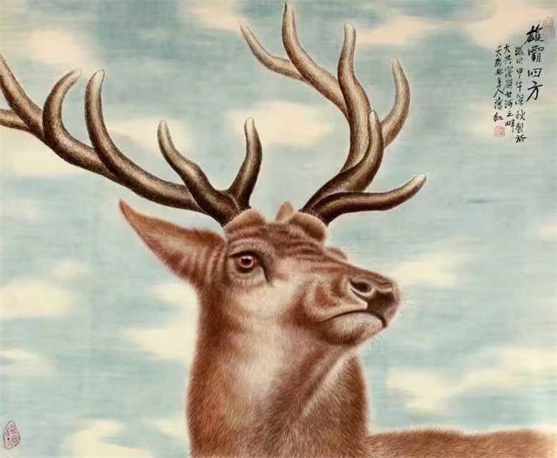 潘红:清新之鹿出兴安 ——浅评女画家潘红笔下的鹿