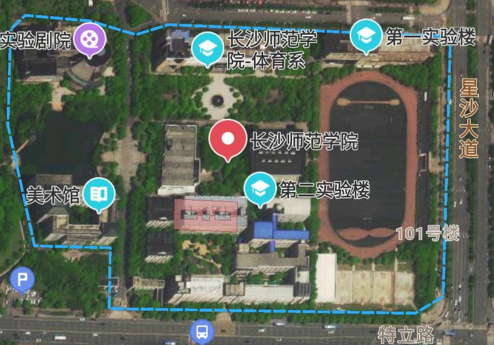 湖南女子学院地图图片