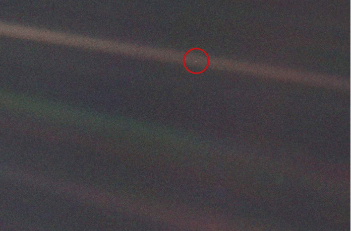 距地球65亿公里,旅行者1号传回的照片