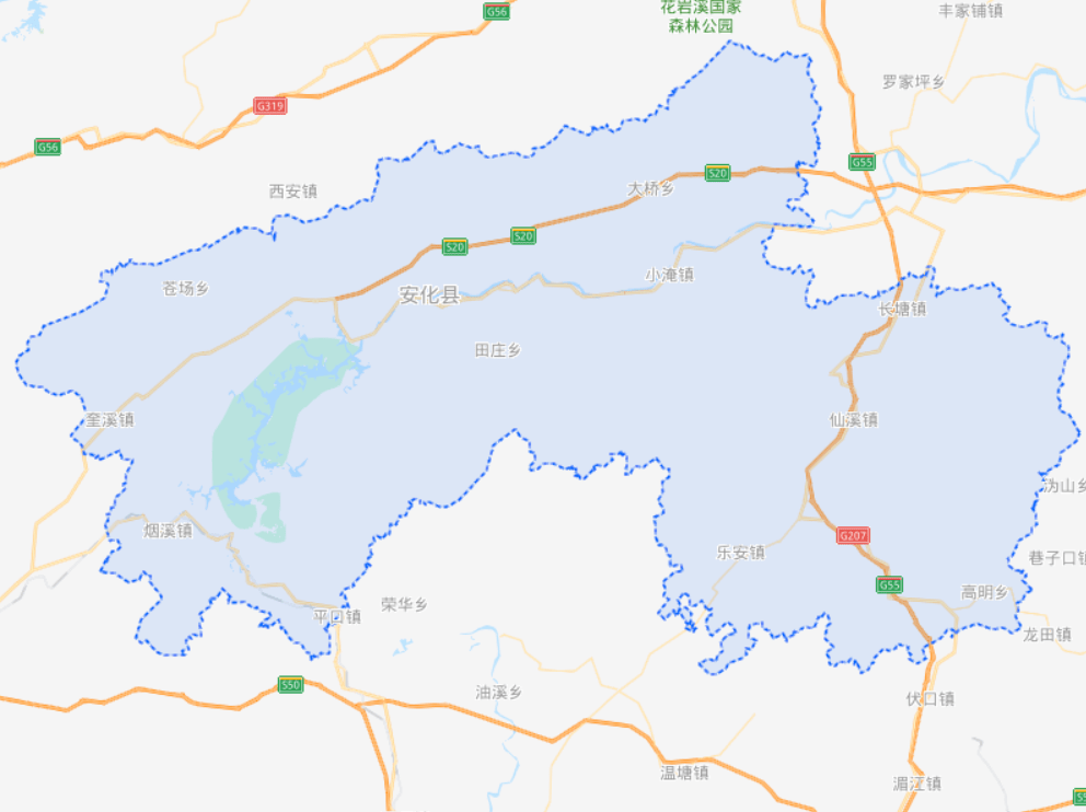 安化县小淹镇地图图片