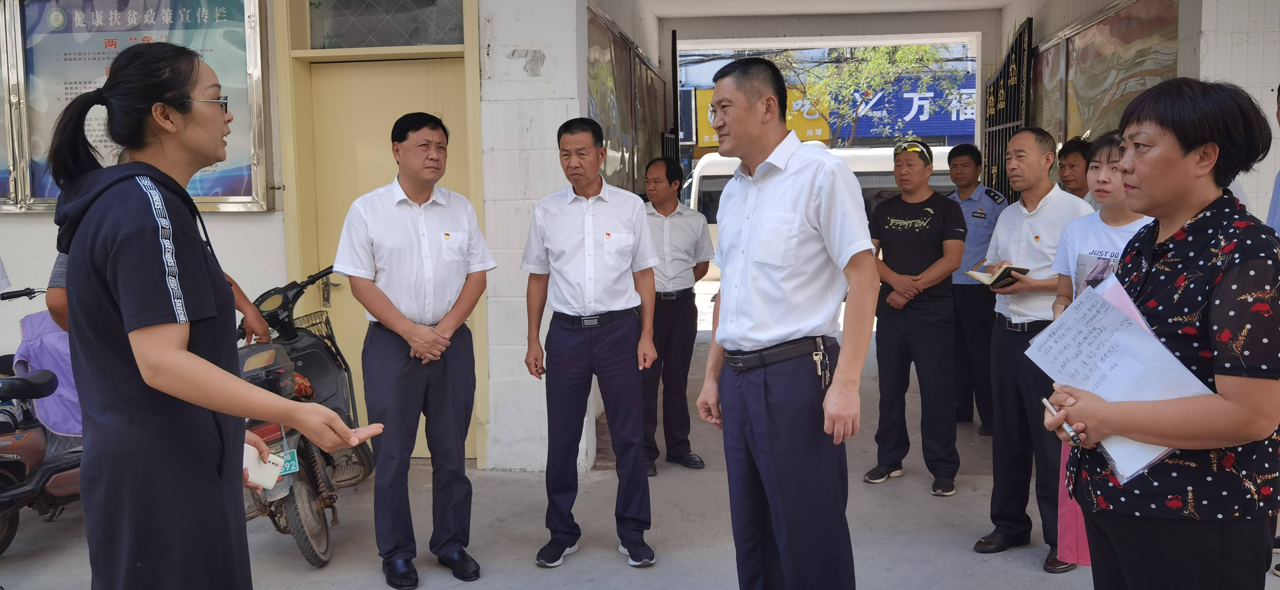 淮阳区政府区长王毅带队检查指导创卫工作