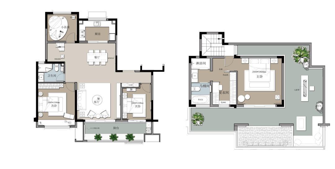 公元锦里用一方露台进阶层峰生活