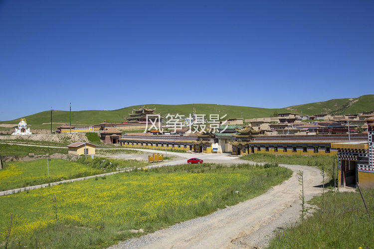 原創阿壩縣風光神座村各莫寺朗依寺格爾登寺安多古藏寨