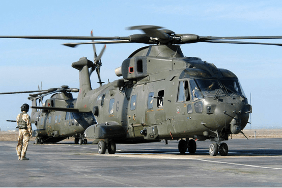 eh101直升机一型优异的中型运输机