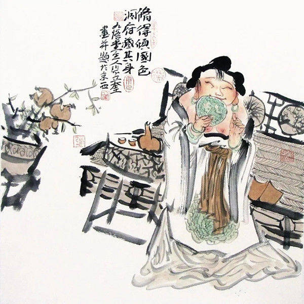 以神写形当代水墨人物画名家张立奎作品欣赏