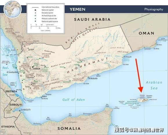 也门索科特拉岛地图图片