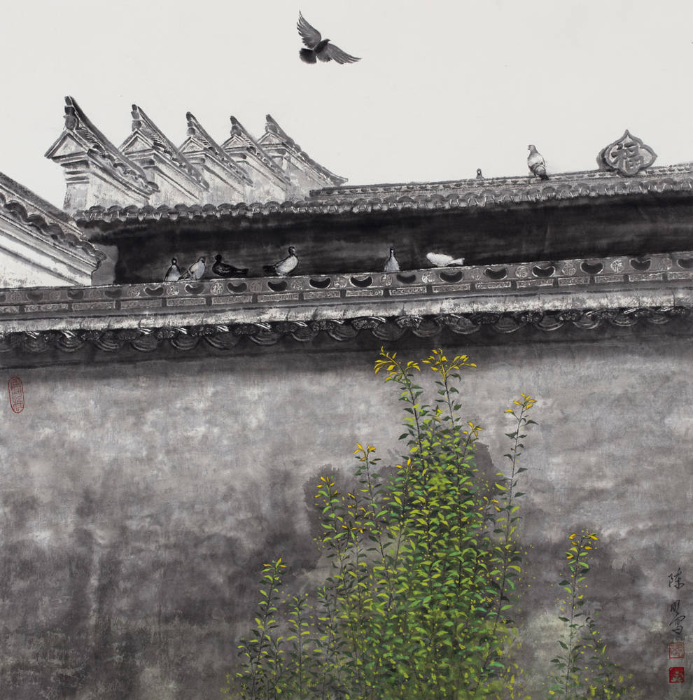 艺墨传承香港画院第三届中国画大展陈明作品鉴赏