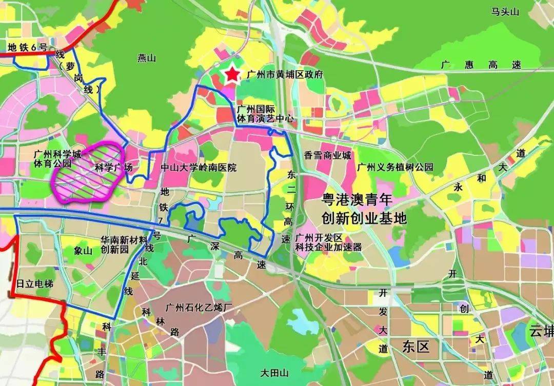 科学城"双核心"示意图(图片来源:网络)