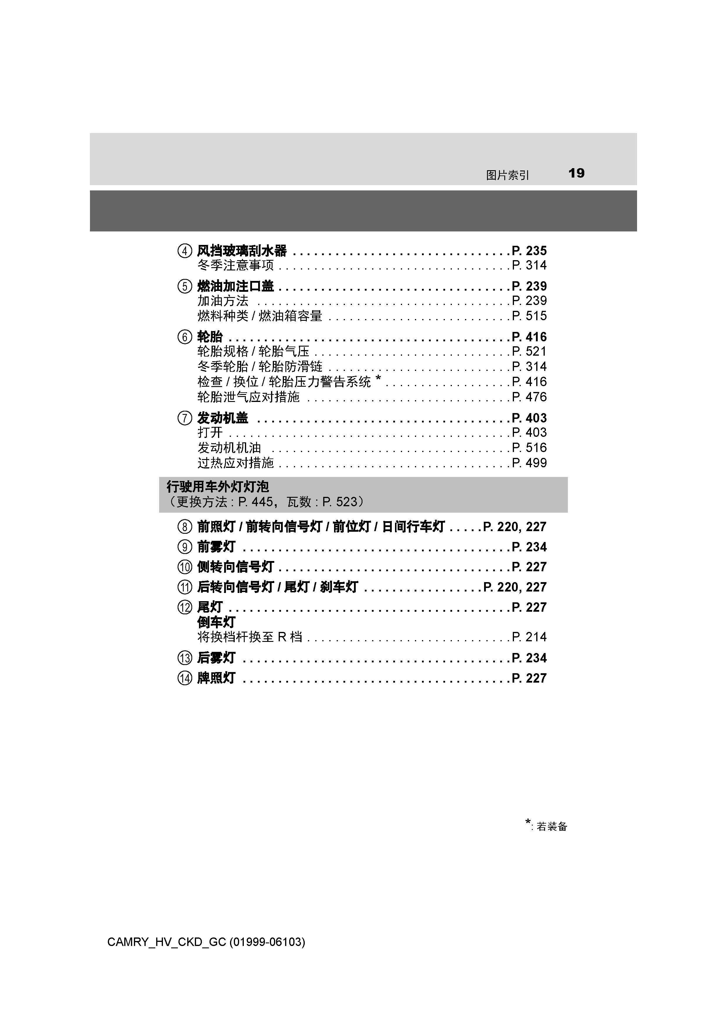 丰田凯美瑞车主必备丰田凯美瑞用户手册凯美瑞使用说明书凯美瑞保养