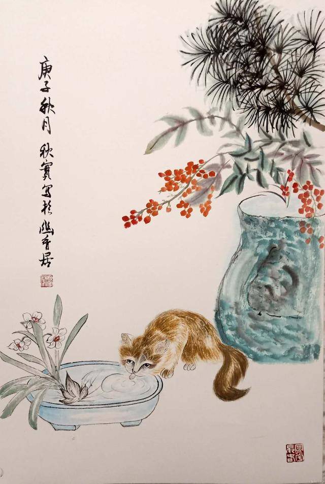 大鹏教育国画小课堂开课了,小伙伴们快来围观!