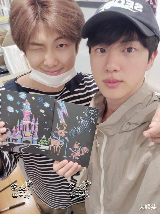 防弹少年团jin金硕珍与rm金南俊的真爱生日快乐宣传首尔旅游